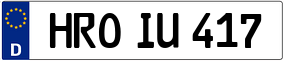 Trailer License Plate
